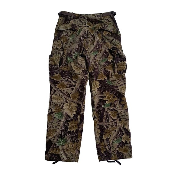 Master Sportsman Leaf Tree Camo Men's Medium Cargo Hunting Pants Tree Deer Brown - Picture 8 of 11